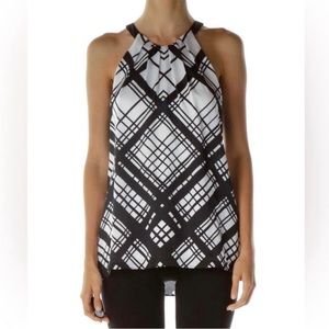 NWT WHBM Graphic lace detail top, size medium